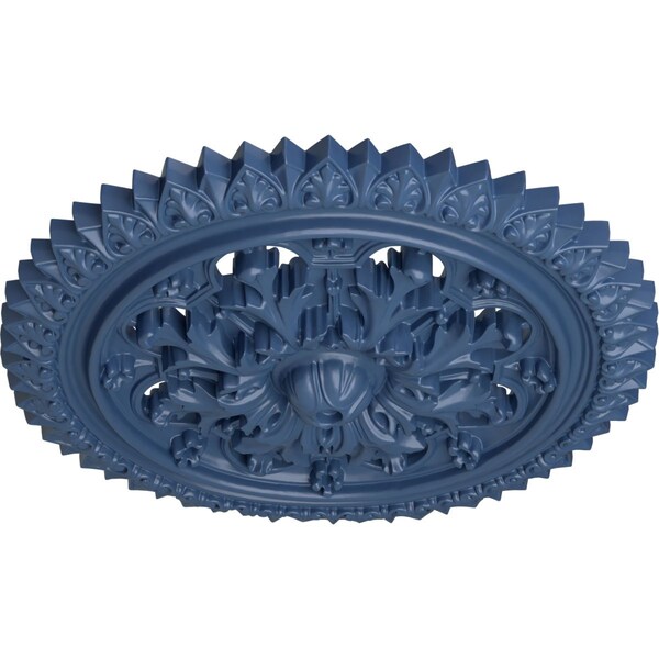 York Ceiling Medallion (Fits Canopies Up To 3 5/8), Hand-Painted Americana, 21 5/8OD X 2 1/2P